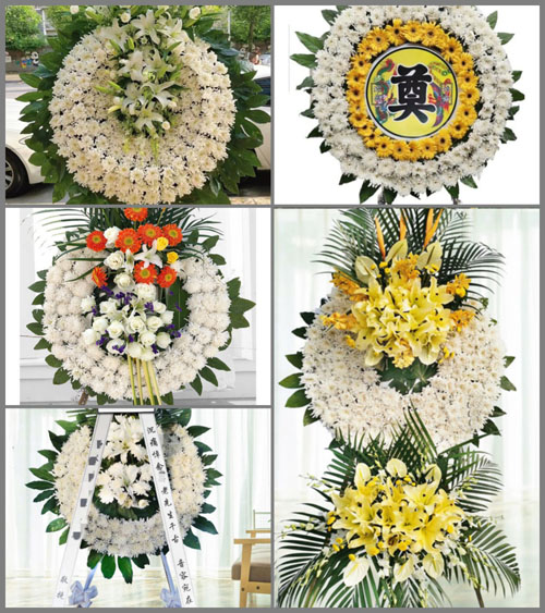 湖北咸宁市赤壁市茶庵岭镇青石桥村花圈速递